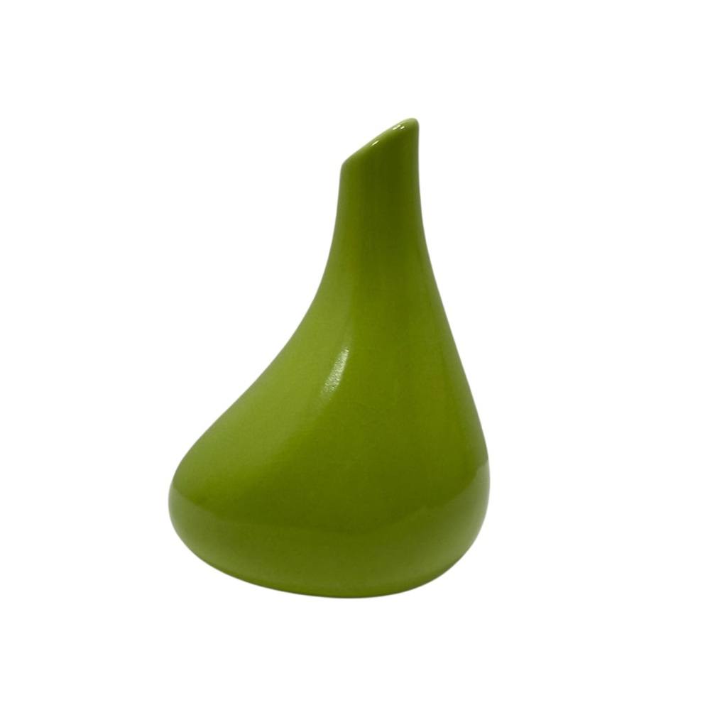 Vintage Asa Collection Germany Bright Lime Green Ceramic Vase Late 20th Century